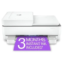 HP ENVY 6455e Wireless Color Inkjet All-in-One Printer - White (223R1A#B1H)