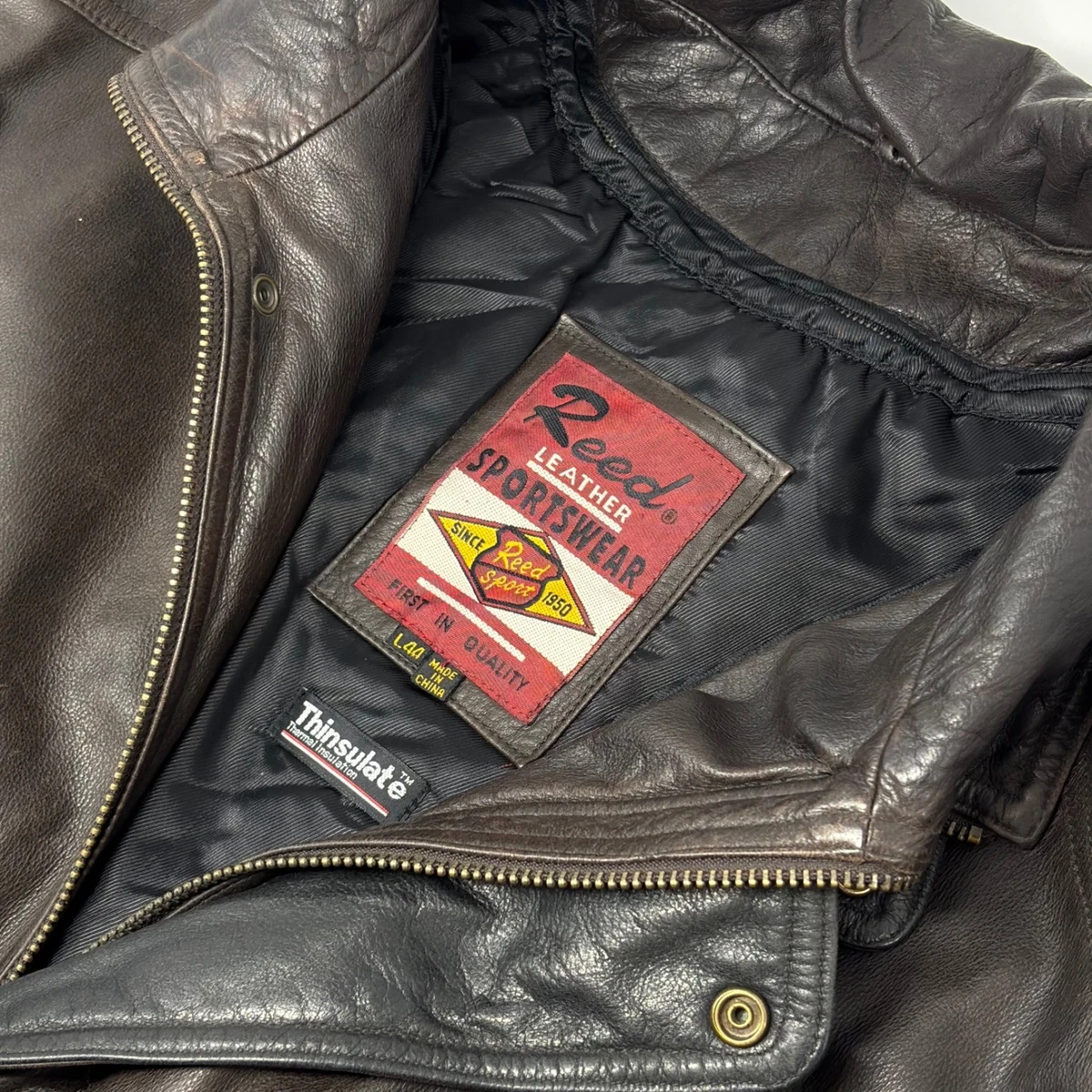 reed sportswear leather jacket products for sale | eBay