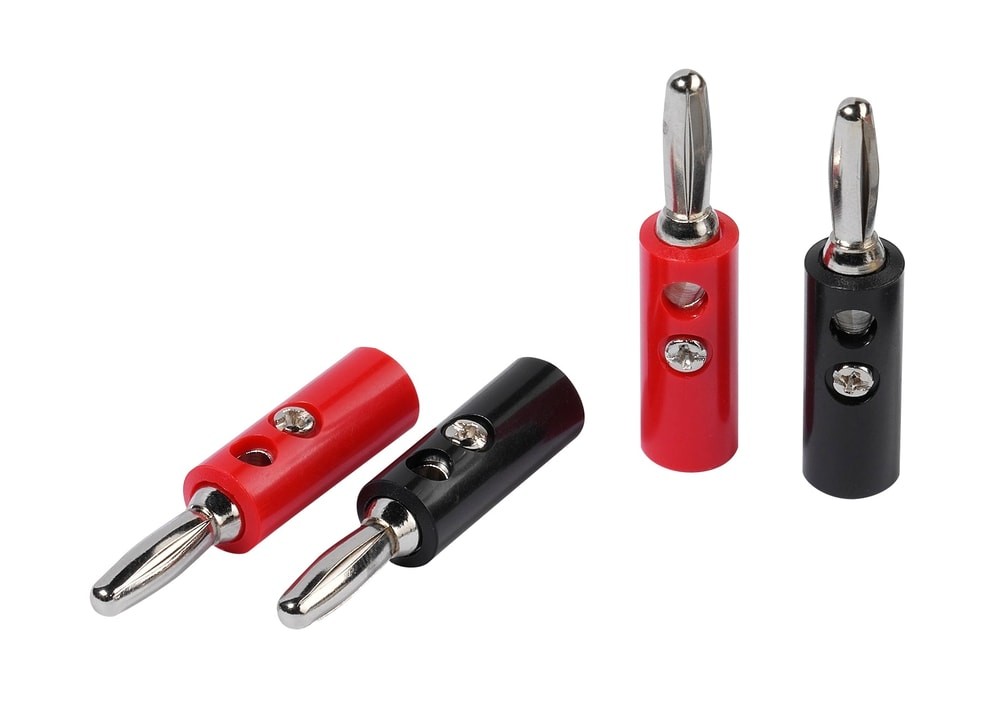 VIVANCO Bananenstecker (schraubbar) -- Kabel max. 2 mm² (46086) #1907279