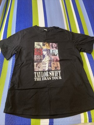 Taylor Swift The Eras Tour 2023 Short Sleeve Tee Top Adult Large Black- New 