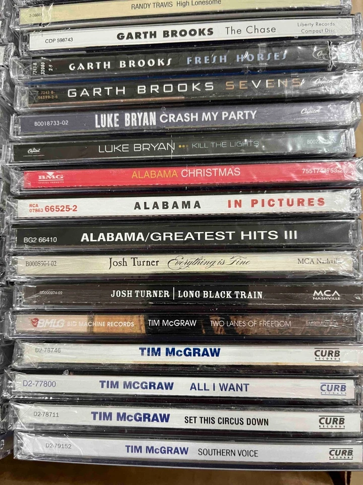 BRAND NEW SEALED 100 COUNTRY CD LOT – MANY IMPERFECTIONS CASE CRACKS PROMO MARKS Foto 2 de 4