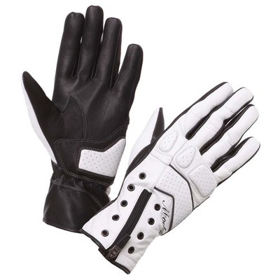 Modeka STYLO LADY Damen Handschuh Leder - schwarz weiss