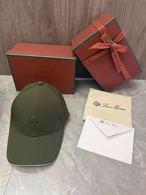 Loro Piana Storm System Green Baseball Cap Adjustable Embroidered Hat