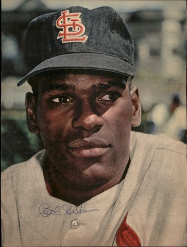 Bob Gibson Signed 8x11 Magazine Page Photo HOF St. Louis Cardinals Autograph Den