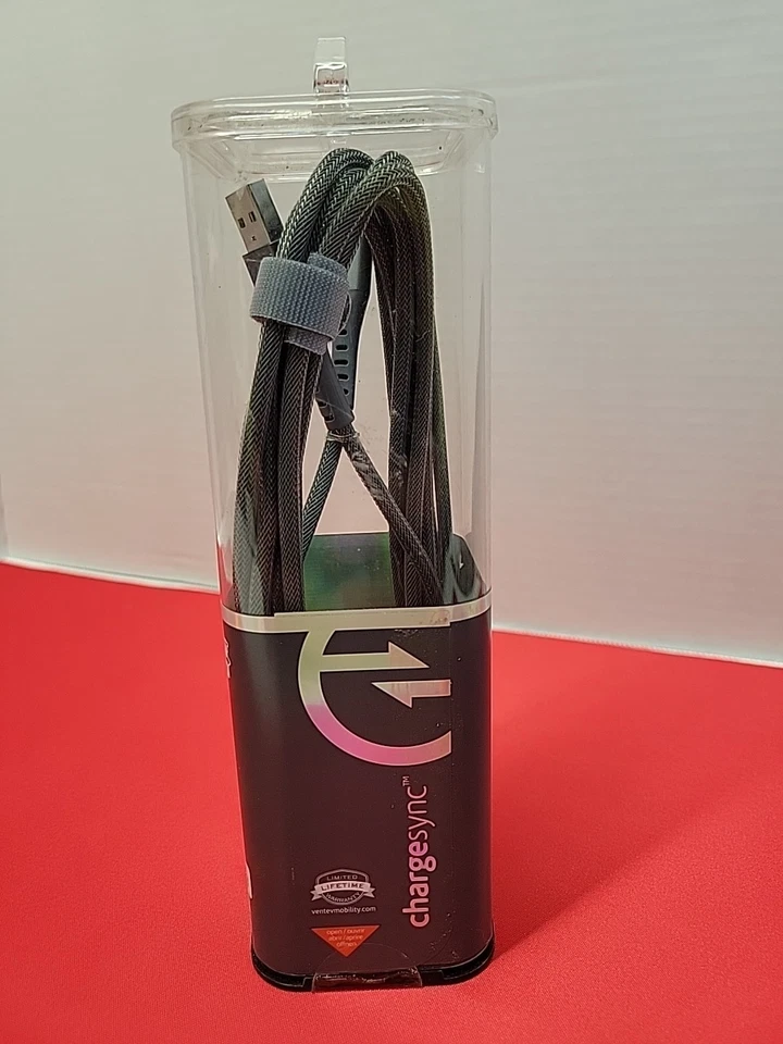 Ventev (10-Ft) ChargeSync USB-A to 8-Pin Alloy Cable - Steel Gray - Image 4 of 4