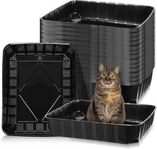 50 Pack Disposable Cat Litter Box Cats Large Disposable Kitty Litter Tray Boxes