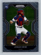 2021 Prizm Jonah Heim ROOKIE CARD #143 - Texas Rangers -. rookie card picture