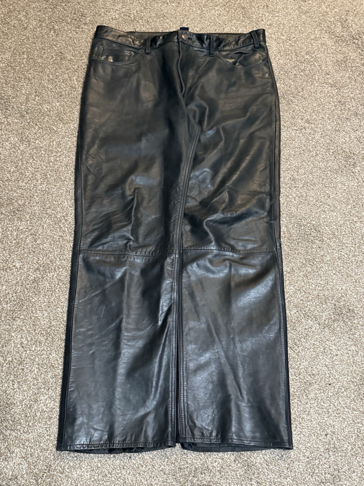Vintage GAP Bootcut Fit Pants Mens 38x32 Black Genuine Leather Outdoor Hiking