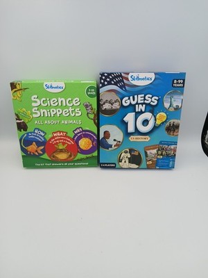 Skillmatics Card Games For Kids - Guess In 10 US History & Science Snippets 