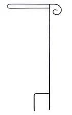 Briarwood Lane Wrought Iron Black Wrap Around Garden Flag Stand Holder