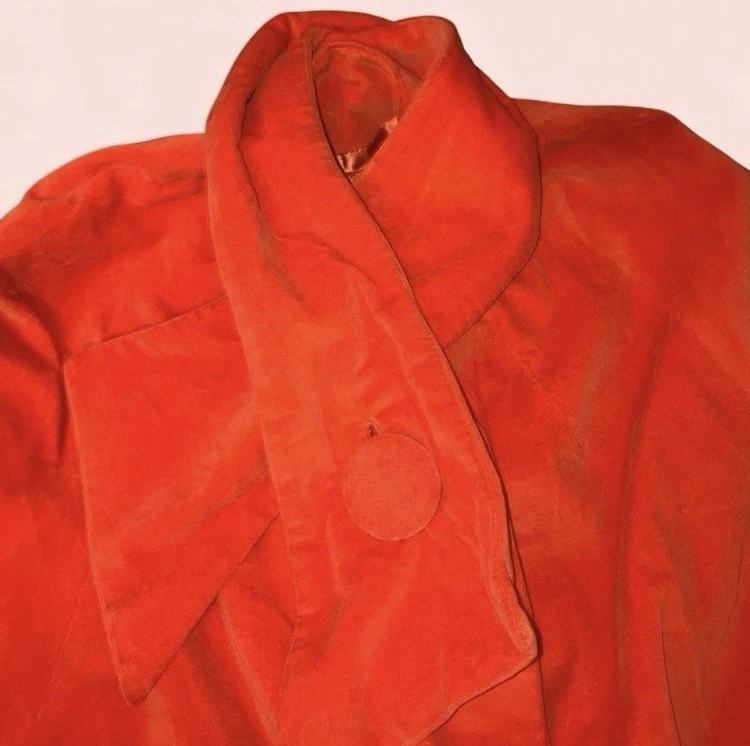 Abrigo columpio vintage años 60 Marguerite Rubel Vermillion Foto 2 de 4