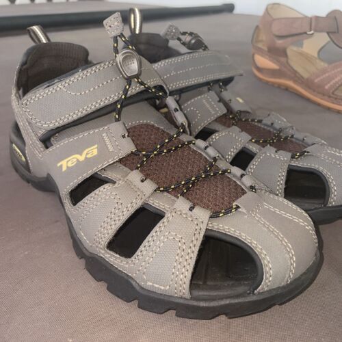 Sandalo grigio Teva da uomo Fore Bay outdoor Fishman escursionismo comfort comfort misura 7 - Foto 4 di 11