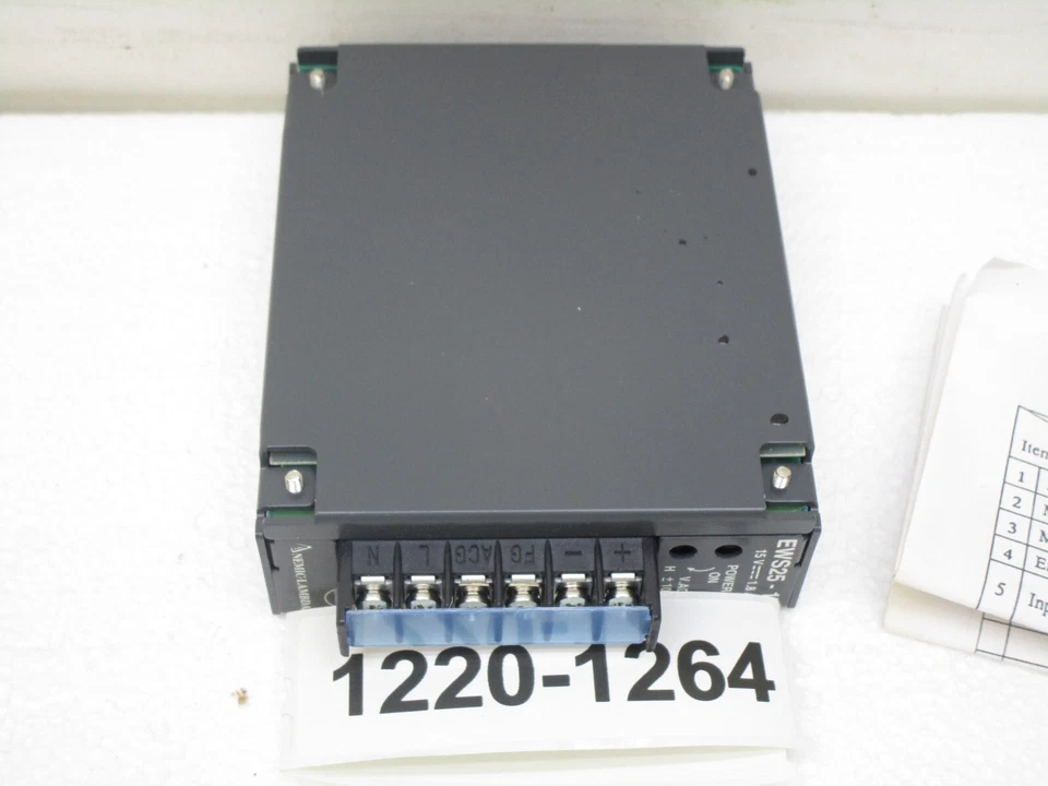 Entradas de fuente de alimentación Nemic-Lambda EWS25-15 15 VDC 1,8 amperios 85-250 VAC 110-330 VDC Foto 3 de 4