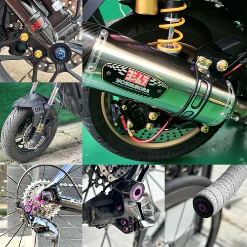 TC4 Titan Sechskantmutter Flansch Vollmuttern metrisch M5/M6/M8/M10/M12/M14/M16 Motorrad - Bild 8 von 13