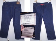 Levi's Vintage Jeans Flannel Lined 40x32 Tag Unwashed J2069