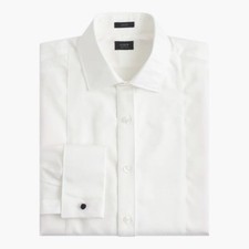  108 J.Crew Men  s Crosby piqu  bib tuxedo shirt White C3406 Size S