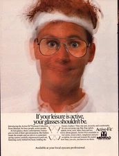 Vintage 1985 Print Ad for Menrad Active Fit Glasses