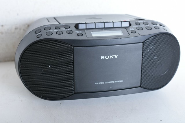 Sony CD-Radio Cassette MP3 Player CFD-S70 Boom Box Black Mega Bass Portable | eBay