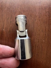 Snap On Tools 3/8" Dr 6 Pt 3/4" Chrome Swivel Socket FSU24 Mint!