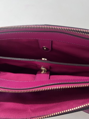 Coach Purse. Plum/Purple. Good: Zipper, Handles, Tags, Closures. -Damage To Bag- - Picture 10 of 16