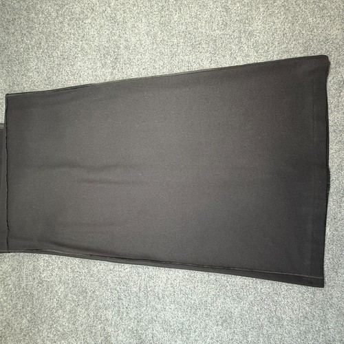 Herve Bernard Long Sleeveless Black Button Up Tunic Dress Virgin Wool Size 10 - Picture 11 of 14
