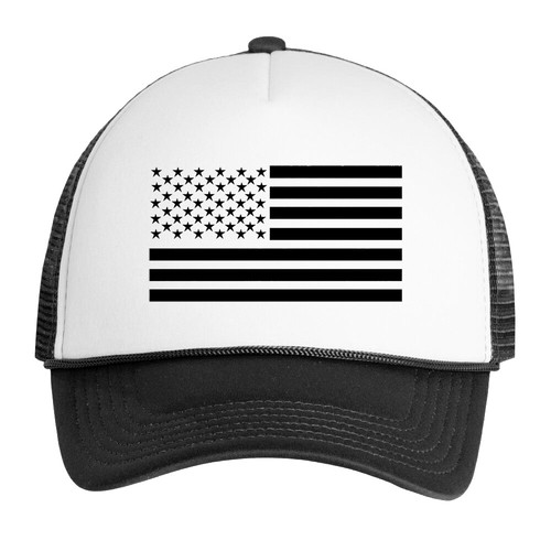 US Flag American Pride Patriotic Trucker Hat Mesh Back