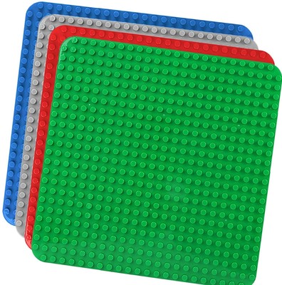 4 Große Bauplatte Kompatibel mit Lego Duplo Platten38.4 * 38.4cm Classic Grun...