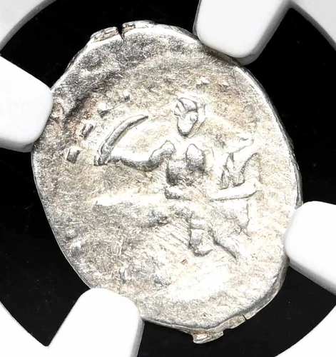 RUSSIA. Ivan IV "The Terrible", 1533-1584. Silver Sword Kopek, NGC AU55