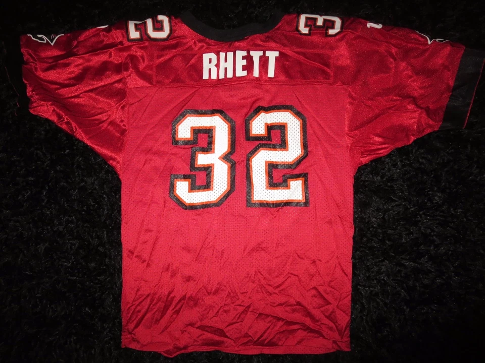 Camiseta Eric Rhett #32 Tampa Bay Buccaneers Wilson NFL Juvenil M 10-12 Florida Foto 3 de 4