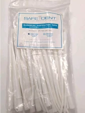 2 Packs of Safe Dent Surgical Aspirator Tip White Tube 25/Pk #A9019W 1/8" Dia.