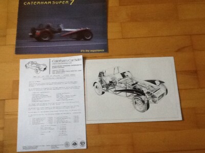 CATERHAM SUPER 7 BROCHURE,LOTUS 7 LEAFLET.D 21