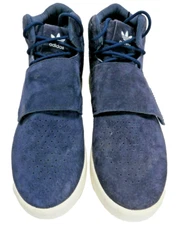 Size 10 - adidas Tubular Instinct Dark Blue Suede Shoes 115212453