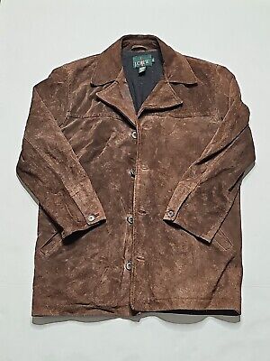 J. Crew Mens XS Small Suede Leather Jacket. Brown With J. Crew Mens XS Small Suede Leather Jacket. Brown With