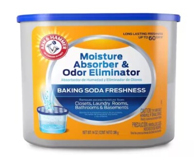 Moisture Absorber Arm & Hammer Odor Eliminator, Fragrance Free Unscented 14 Oz.