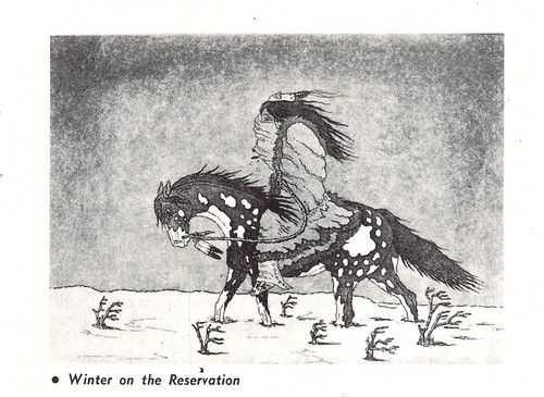 Woody Crumbo Graphic Art Hunter Returning Warrior Ghost Horse Vtg Mag Excerpt - Picture 6 of 7