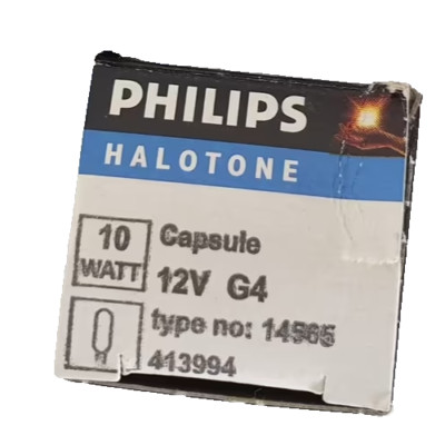 1 x Philips HALOTONE Halogen-Lampe, Stiftsockellampe dimmbar  12V/10W/ G4 Nr.29