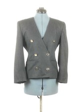 Jones New York Charcoal double breasted blazer 6 675