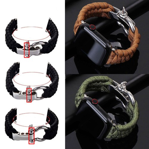 Nylon Rope Braided Band Strap For Apple Watch Ultra 49mm Series 10 9 8 7 6 5 4 - Picture 11 of 52