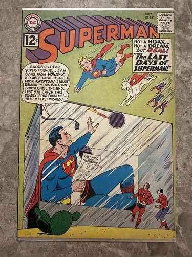 Superman #156 Sehr guter Erhaltungszustand (DC Comics 1962)