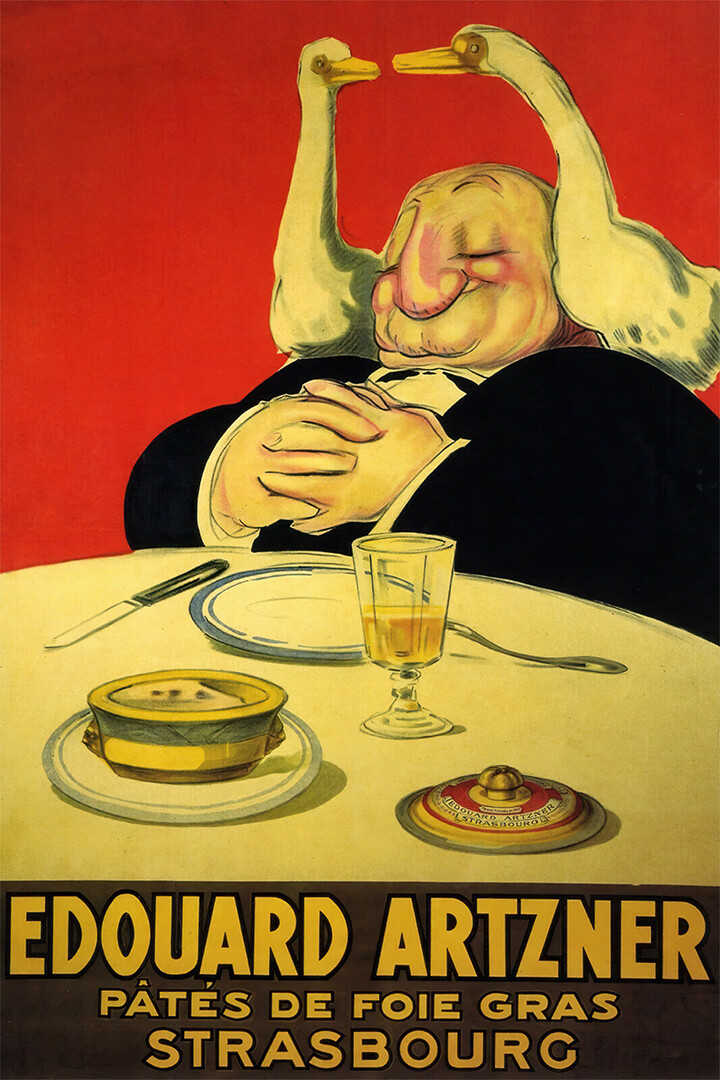 Duck Foie Gras Edouard Artzner French Food Art Wall Room Poster