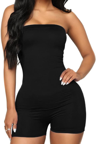 Senza Spalline Pagliaccetto Donna Tuta Monopezzi E Tutine Jumpsuit Sexy Pantalon