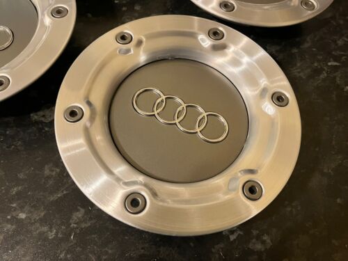 4x Audi TT 147mm Alloy Wheel Centre Caps Silver/Grey 8N0601165A - UK STOCK - Picture 2 of 2