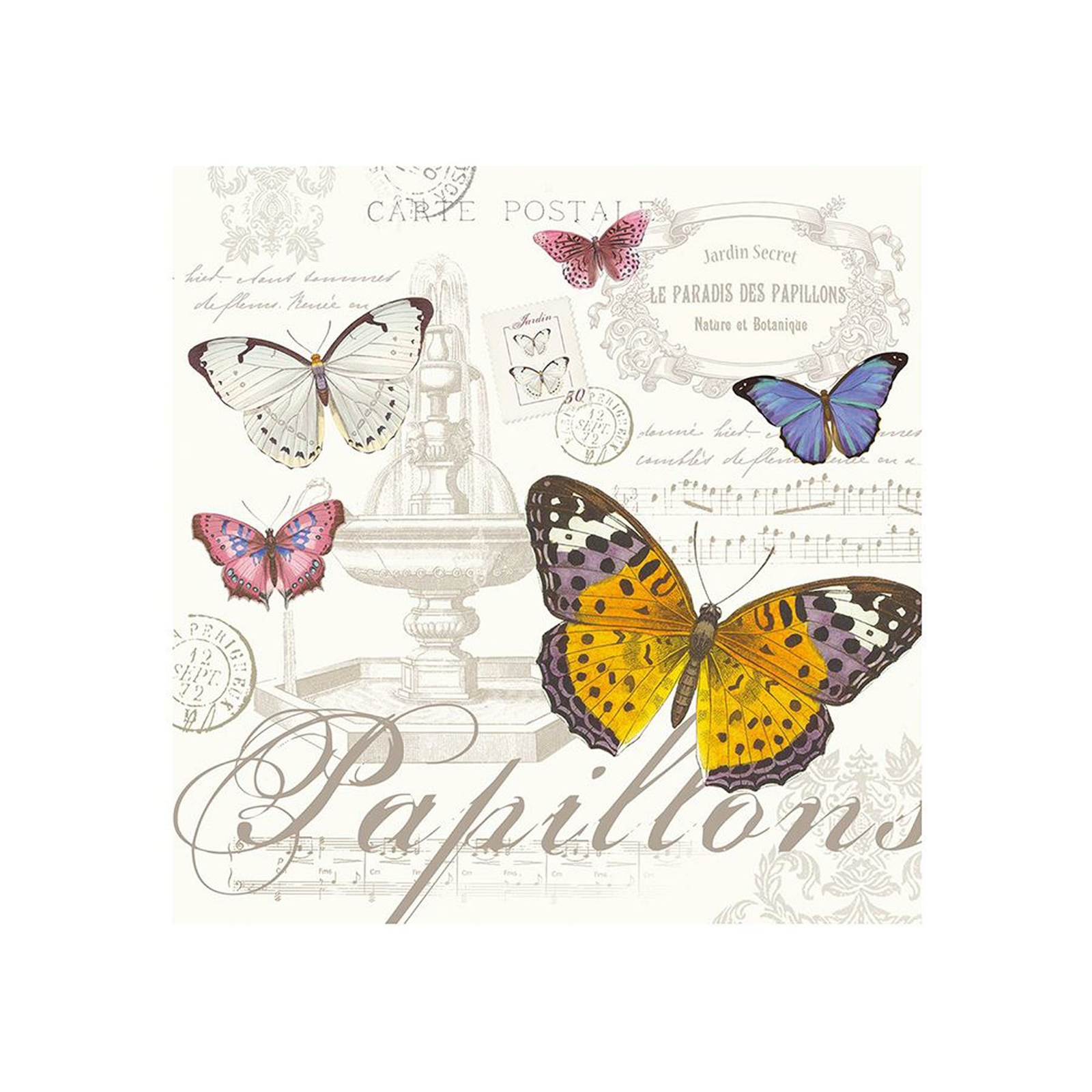 Eddingtons - Butterfly - 3PLY Napkins