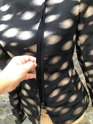 AKRISジャケット Akris punto Rhombus Jacquard Denim Blazer with Double Breast