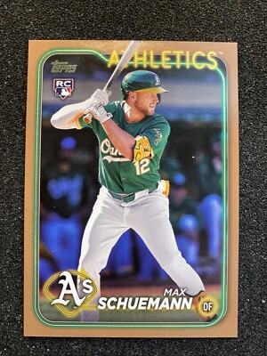 2024 Topps Update #US220 Max Schuemann RC Gold Parallel /2024 Oakland Athletics