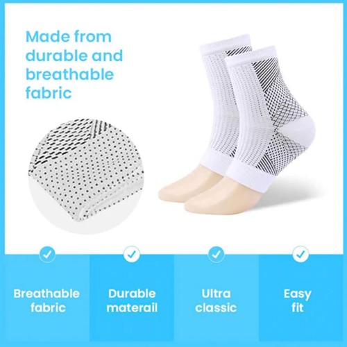 Calcetines de compresión Sooth Relieve hombres mujeres neuropatía calcetines de compresión - Imagen 4 de 17