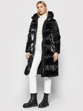 Tommy Hilfiger Curve High Gloss Elevated Down Fill Longline Maxi Coat Uk Size 26