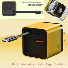 3 In 1 GaN Charger Scalable 80w Max Fast Charger Module With Type C & USB Ports