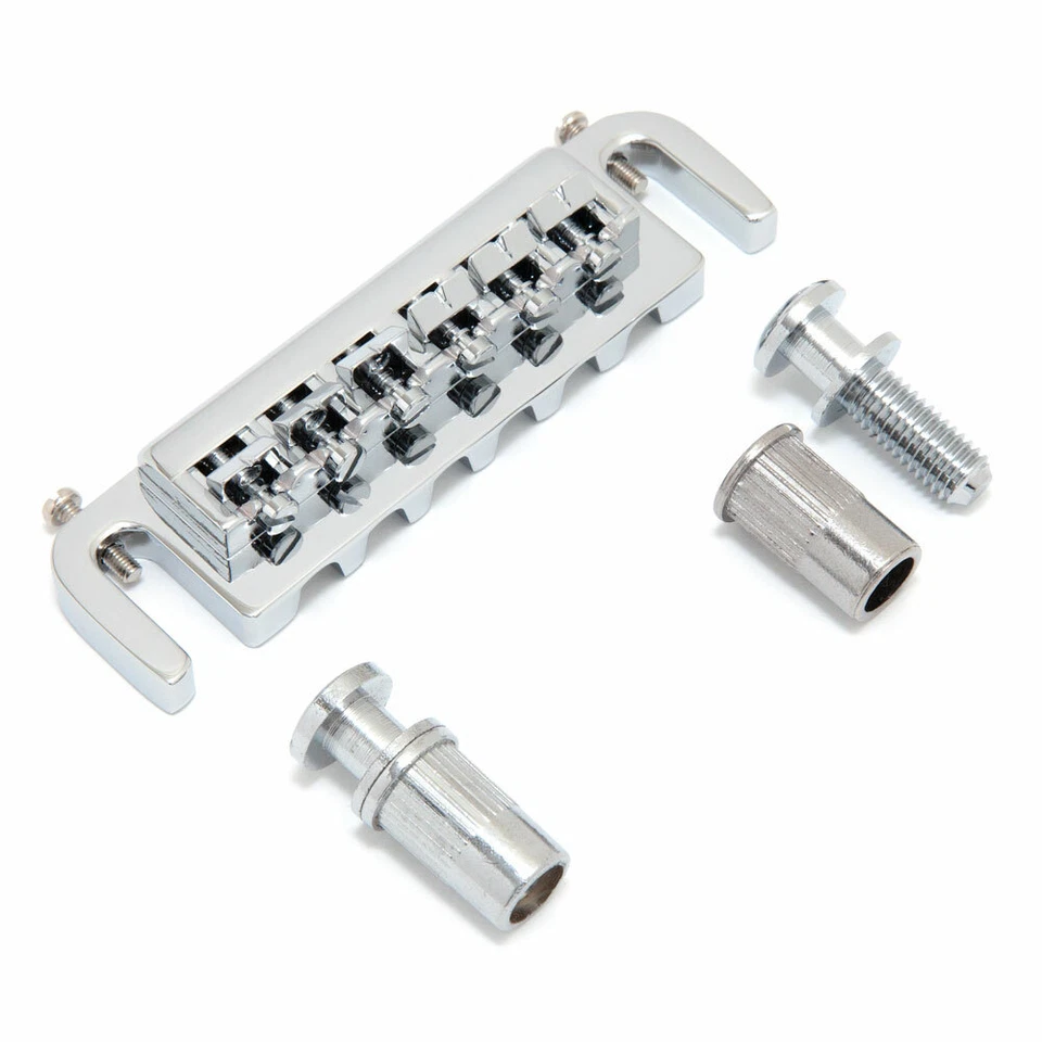 Hosco Badass Style verstellbare umlaufende Brücke Saitenhalter (Chrom)