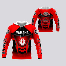 Hot New for Men 3D Hoodie All Over Printed Yamaha Racing AN-HT Ver5 Red S-5XL